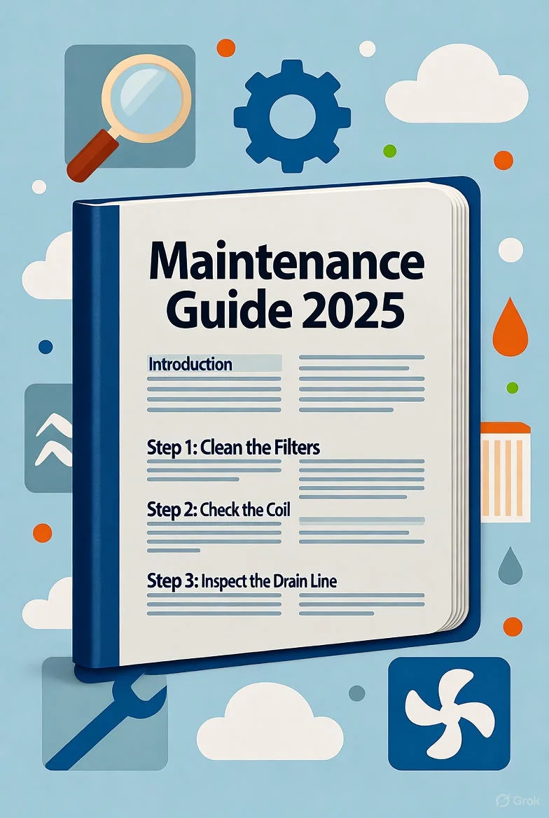 How to clean mini split - DIY mini split maintenance guide showing filter cleaning and coil care